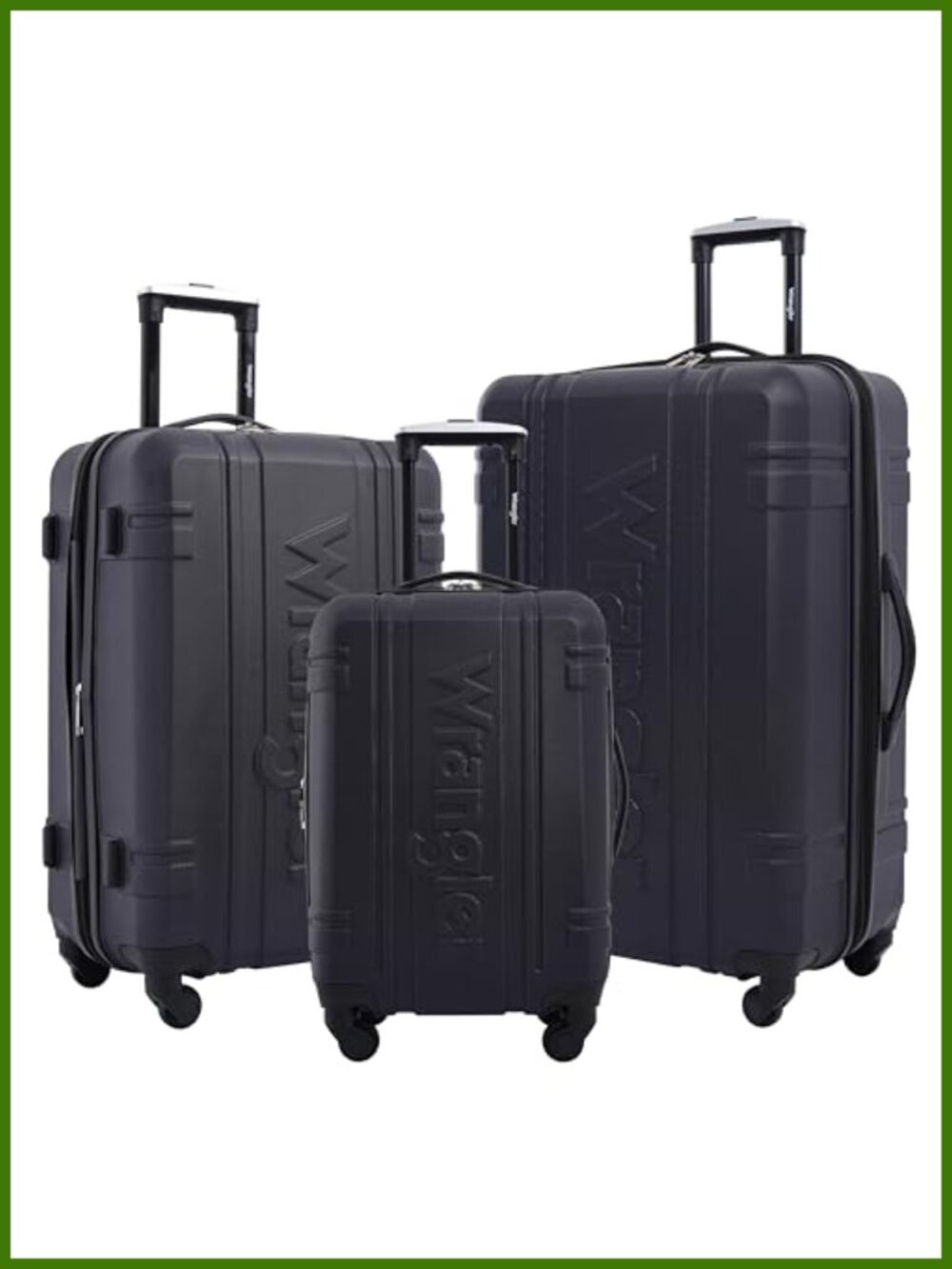3-Piece Spinner Luggage Set Hardside Suitcases with 360 Wheels